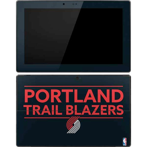 NBA Portland Trail Blazers Standard - Black Surface Pro Tablet Skin